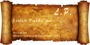 Ludik Palóma névjegykártya
